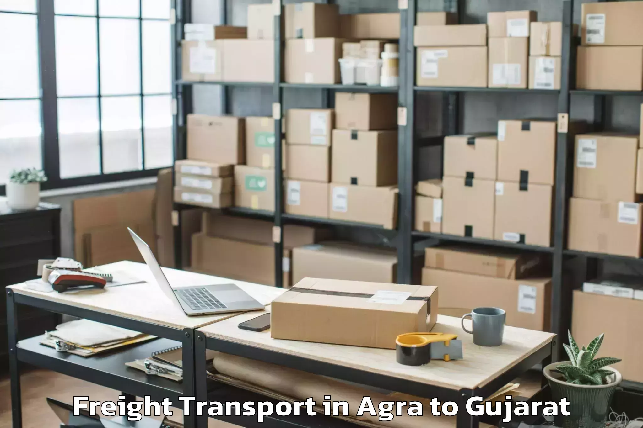 Discover Agra to Jhagadia Freight Transport